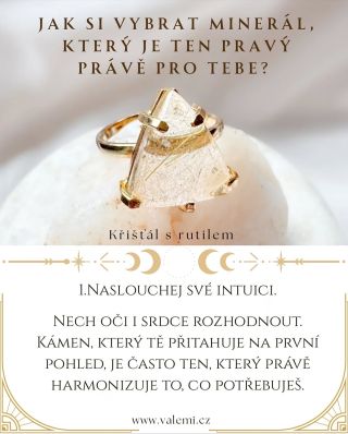 Nejde jen o šperk. Je to tvá energie, tvůj příběh, tvůj talisman. ✨ Objev minerál, který tě podpoří 💛a nech ho zazářit na...