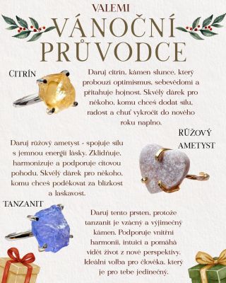 ✨ Série Vánočních průvodců Valemi je tu ✨ Najdi svůj dokonalý talisman – citrín pro radost, růžový ametyst pro klid duše i...